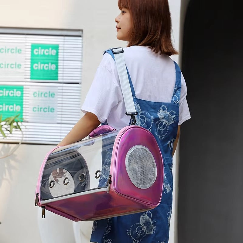 Hot Sale Transparent Pet Tote Carrier Bag for Cats & Puppies