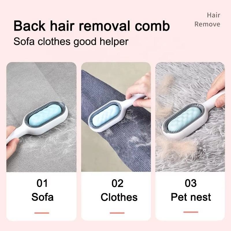 New Design Pet Brush with Water Tank - Cat Comb for Sticky & Floating Hair Removal