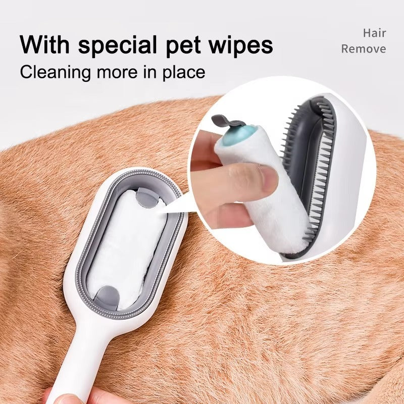 New Design Pet Brush with Water Tank - Cat Comb for Sticky & Floating Hair Removal