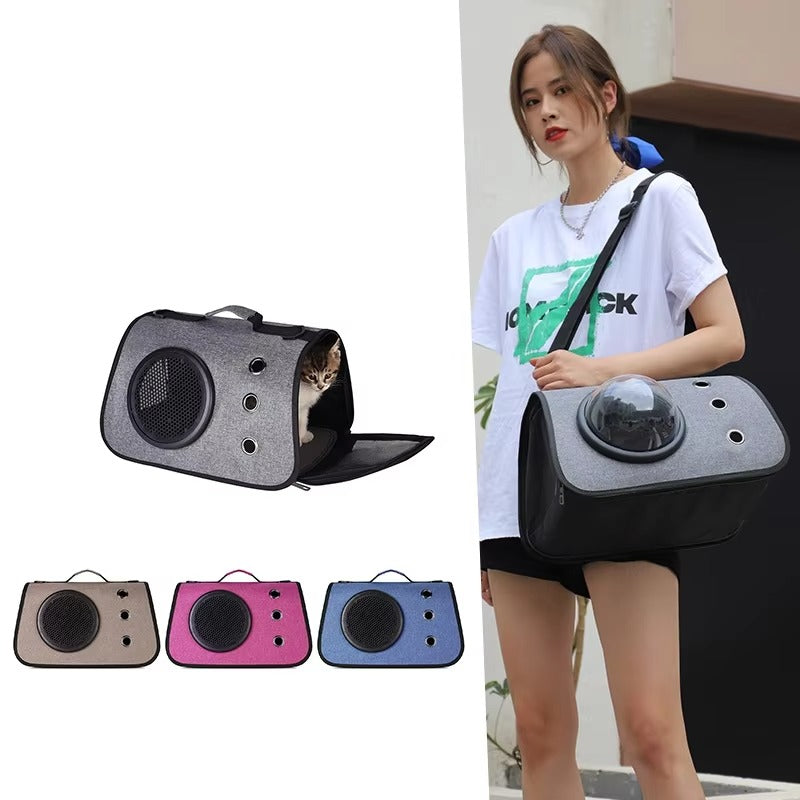 Hot Sale Airline-Approved Soft-Sided Pet Carrier for Cats & Dogs