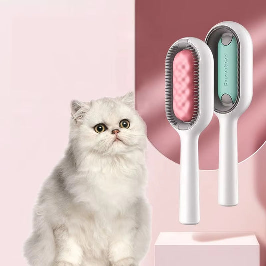 New Design Pet Brush with Water Tank - Cat Comb for Sticky & Floating Hair Removal