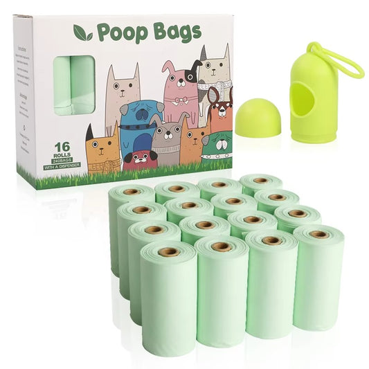 Pet Poop Cleanup Products - Corn Starch Biodegradable Dog Poop Bags