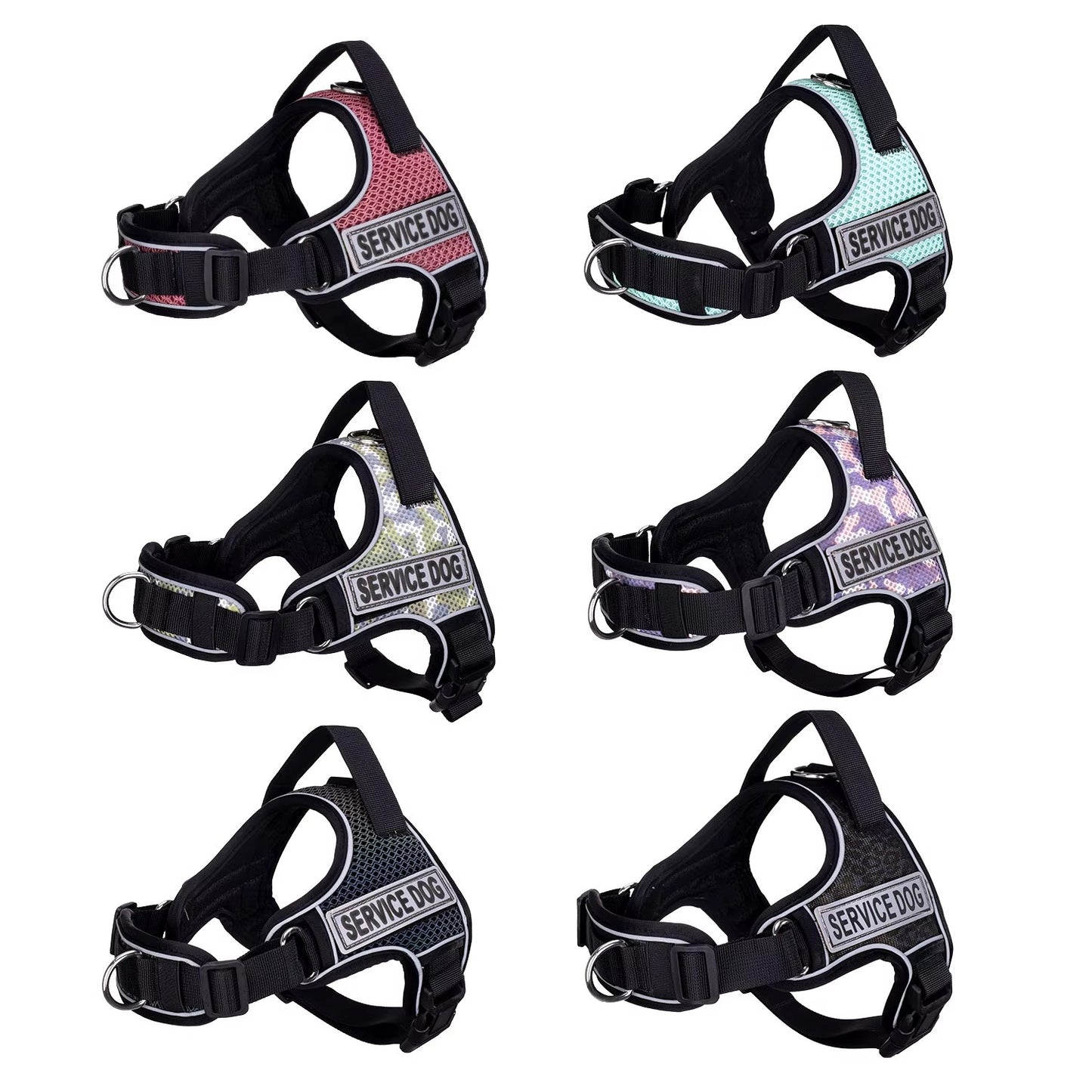 No-Pull Dog Harness with Reflective Safety Design - Breathable Adjustable Pet Vest for Outdoor Walking