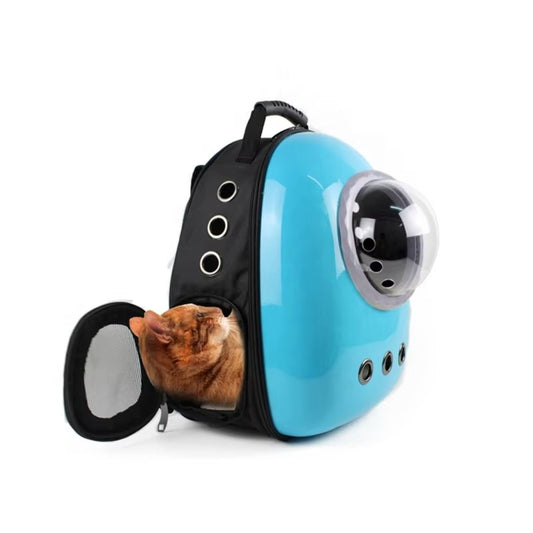 Breathable Bubble Pet Travel Backpack - Transparent Capsule Carrier for Cats & Dogs